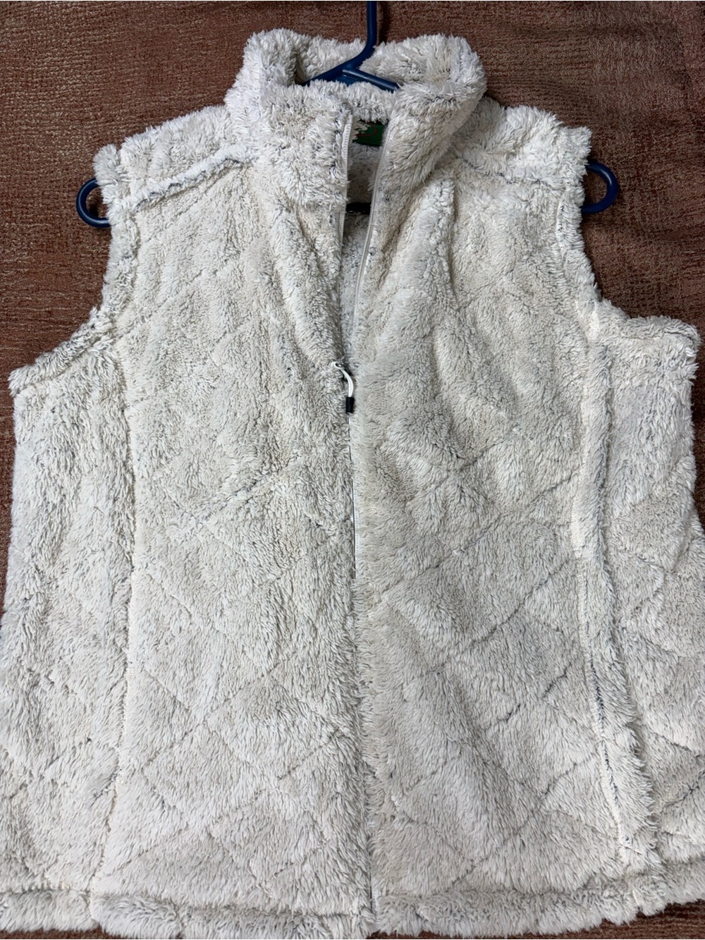 Plush Cream Sherpa Vest - Women